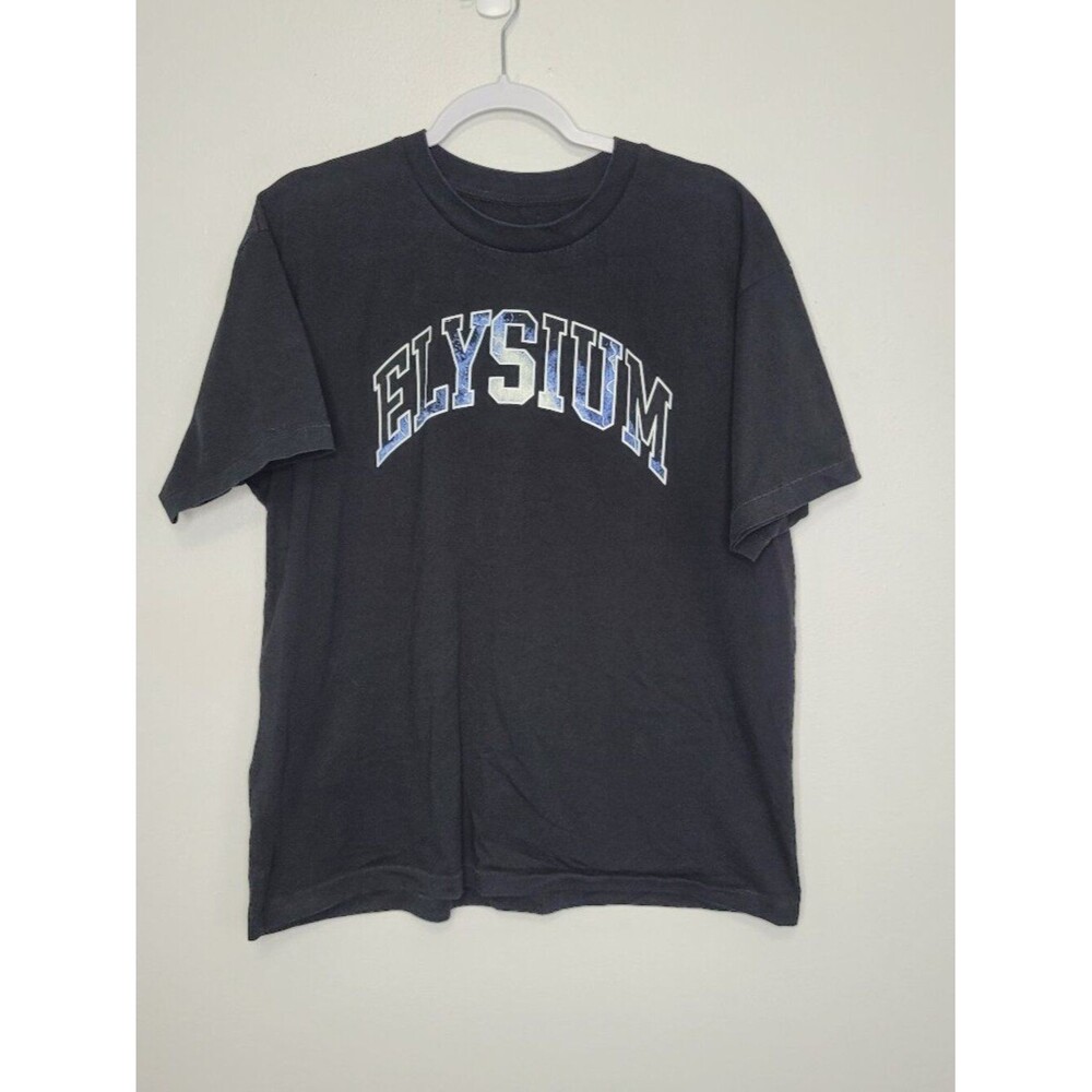 Elysium Shirt Mens Large Black Athletic Gym Pump Cover Lion shirt size large